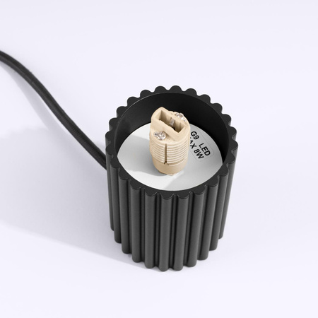 Stolní stolní lampa G9 Round Black Modern Matte Halo Sollux