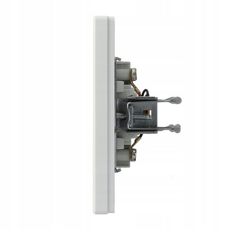 RJ11 telefonní zásuvka s rámečkem Bílá SCHNEIDER ASFORA