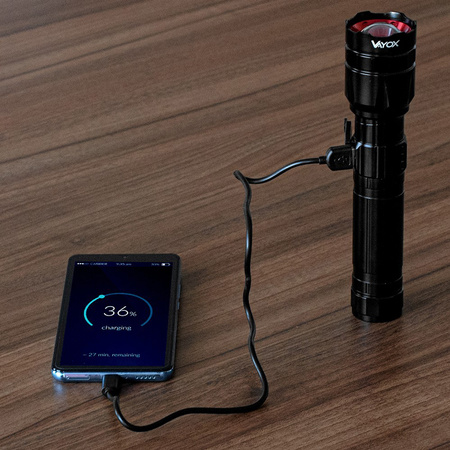 Taktická ruční svítilna Výkonná 30W 1060lm Pro Series VA0108 Vayox