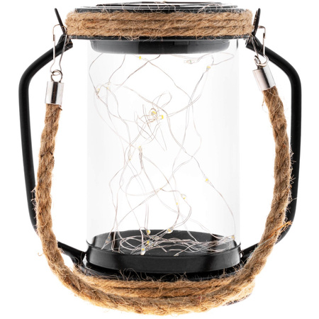 LED solární lampa Venkovní zahradní závěsná stojací lucerna 3000K IP44 soumrakový senzor