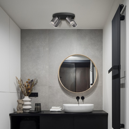 Reflektor nastavitelný 4x GU10 černý IP44 TURYN Sanico Goldlux