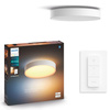 LED Plafond DEVERE Koupelnové stropní svítidlo bílé 19,2W 38cm IP44 CCT PHILIPS HUE Bluetooth + stmívač