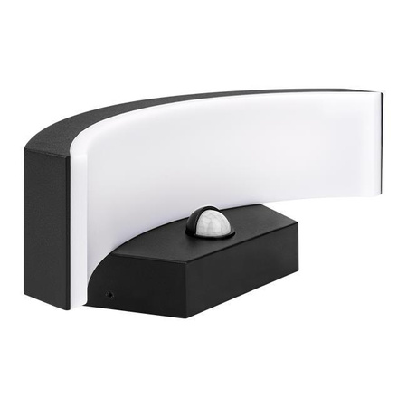 Zahradní nástěnné svítidlo Elevation LED nástěnné svítidlo 9W s pohybovým a soumrakovým senzorem Black BELLA