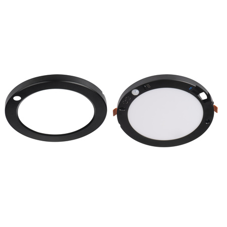 Svítidlo LED pro povrchovou montáž 17W 1600lm CCT 120° Kruhová černá ERGA Kanlux