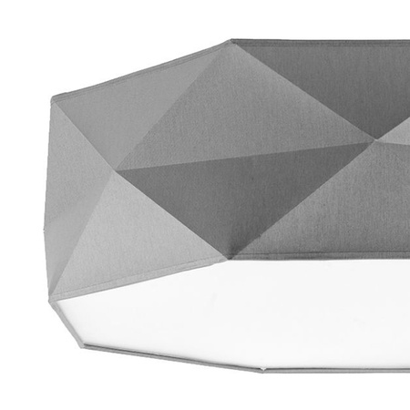 Stropní svítidlo Plafond KANTOOR GRAY Round 52cm White-Grey 15W 4xE27 1566 TK Lighting