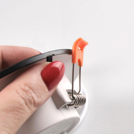 Podhledové svítidlo ZOE LED 4.8W 4000K Kruhová síť bílá + černý/stříbrný kroužek