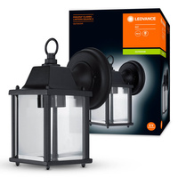 LED zahradní nástěnná lampa E27 Svítidlo na lucernu černé ENDURA CLASSIC LARTERN LEDVANCE