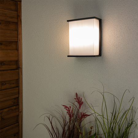 Zahradní nástěnná lampa 2x E27, obdélníková LEVIS LUMILED