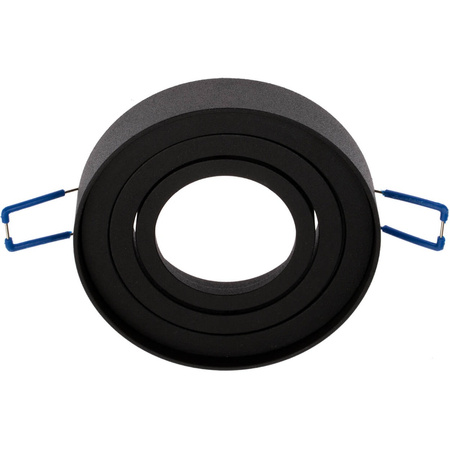 Halogenová Podhledové svítidlo GU10, TUBA SPOT Nastavitelná Kulatá Černá 20mm MIDI LUMILED