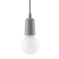 Stropní závěsné svítidlo LED SOLLUX DIEGO E27 Overhang Grey