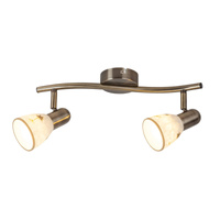 Bodové stropní svítidlo 2x E14 hnědé Classic Art flower 6357 Rabalux