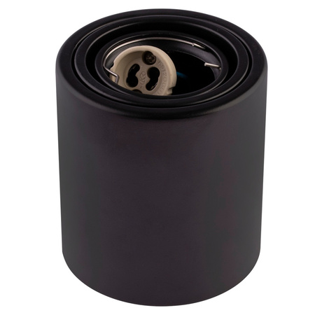 Přisazené svítidlo HALOGEN Aluminium Black SPOT TUBE 10cm pro LED GU10 Bellalux