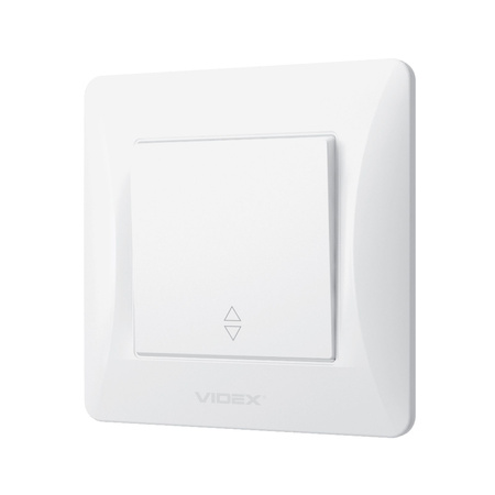 1pólový spínač 10A Povrchová montáž BINERA VIDEX Bílá