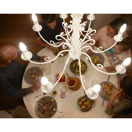 6x Žárovka LED Svíčka B35, E14 5W = 40W 470lm 4000K Neutralní bílá 180° LUMILED