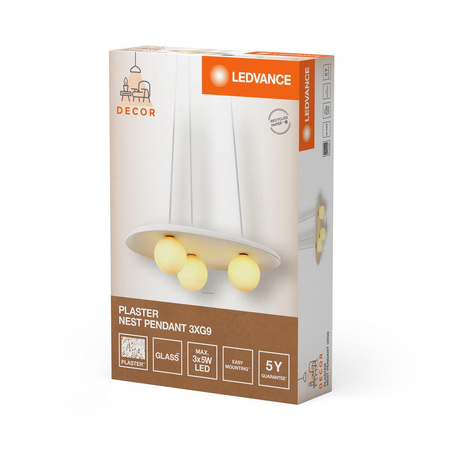 Dekorativní závěsné stropní svítidlo G9 White Decor Ledvance