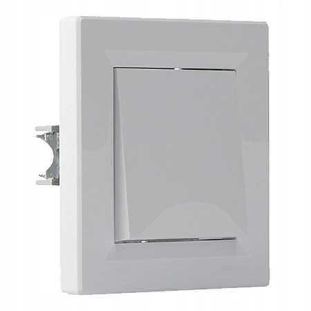 Single Cross Light Switch s rámem. zapuštěná montáž SCHNEIDER ASFORA