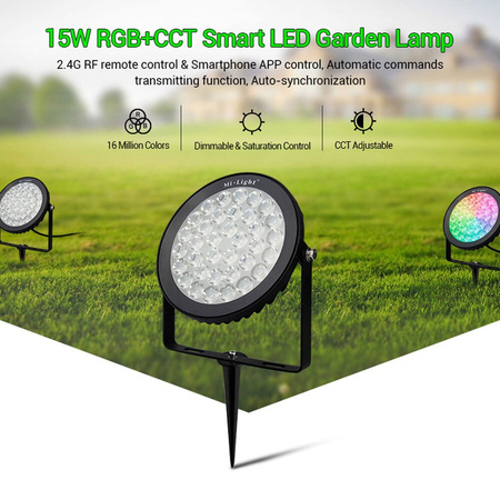 LED GARDEN lampa 15W Garden Light RGB+CCT Mi-Light - FUTC03