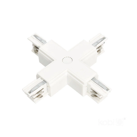 Přípojnicový spínač 3-vodičový X venkovní bílý Kobi