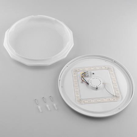 LED plafon pro povrchovou montáž 18W IP44 Round GLORY 2 Diamond 33cm LUMILED