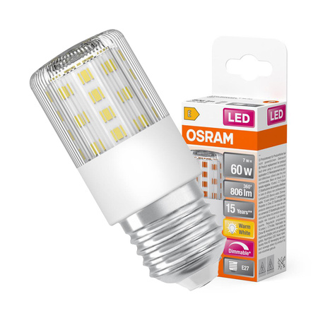 LED žárovka E27 7,3W 806lm 2700K teplá stmívatelná OSRAM