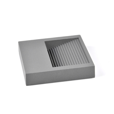 Zahradní povrchové schodišťové svítidlo LED 3W 60lm IP44 4000K šedé čtvercové Q9 GOLDLUX (Polux)