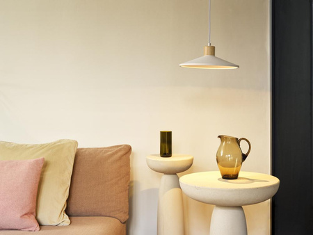 Dekorativní stropní závěsné svítidlo E27 s převisem Bílá hnědá Dekor Ledvance