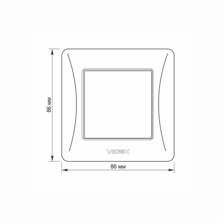 1pólový spínač 10A Povrchová montáž BINERA VIDEX Bílá