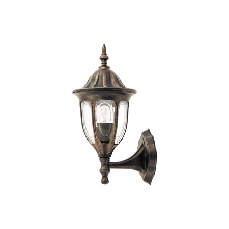 Zahradní lampa LED Elevation Nástěnná lampa MILANO E27 IP43 Top Lucerna Zlatá starožitná RABALUX