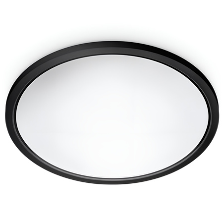 Plafond LED světlo pro povrchovou montáž 22W CCT + RGB Black SMART WiFi WiZ