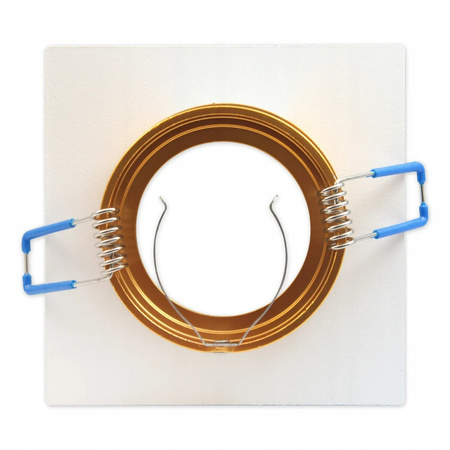 Svítidlo SPOT GU10 pro zapuštěnou montáž čtvercové bílé zlato