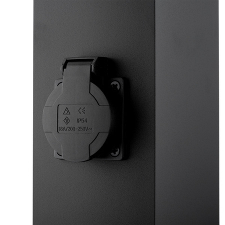 Venkovní zahradní lampa E27, LED se zásuvkou sloupek 80cm TAXUS 2 LUMILED