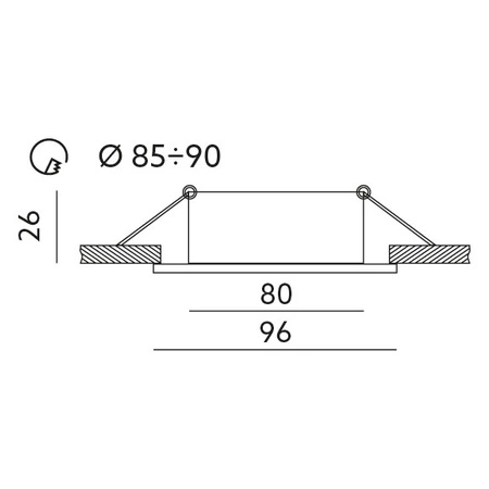Halogenové pohyblivé svítidlo GU10 MR16 Gx5,3 OH15 Graphite Kobi