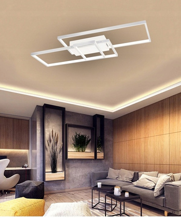 LED lustrová stropní lampa 90W CCT GALAXIS VELA bílá + dálkové ovládání