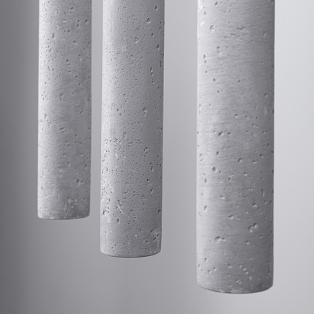PASTELO 3L 3xG9 Betonové stropní závěsné svítidlo Moderní SOLLUX