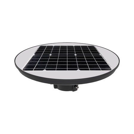 Lampa Solar Garden LED 10W 6500K IP65 S pohybovým senzorem a RF dálkovým ovládáním Kulaté černé VT-65W V-TAC