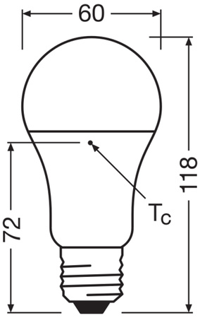 LED žárovka A60 E27 14W = 100W 1521lm 4000K neutrální bílá 200° PCR LAMPS Osram