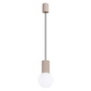 Závěsné svítidlo Závěsná lampa G9 kulatá béžová Moderní matná lampa Halo Sollux