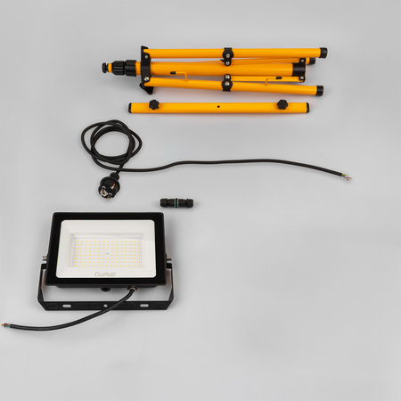 LED reflektor ZUNA2 Halogenová lampa 100W 4000K na stojanu + kabel + hermetický konektor LUMILED