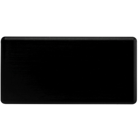 Záslepka pro Povrchový Profil MINI, Plná Černá Plastová LUMILED