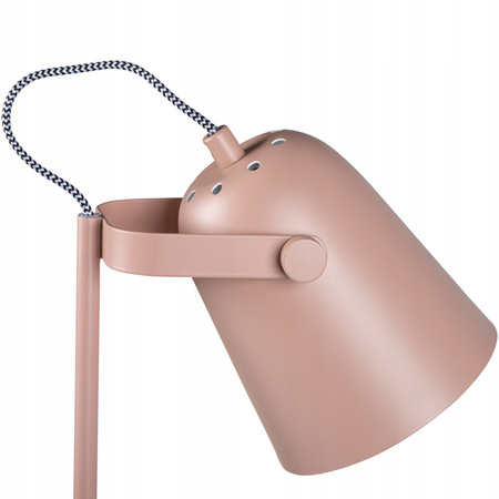Stolní stolní lampa Školní kancelářská noční lampa Nastavitelná E27 Růžová Raibo Kanlux