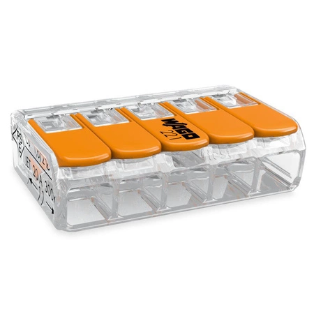 25x WAGO Quick Connector Instalační konektor 221-415 pro KABEL 5x0.2-4mm
