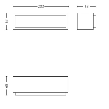 Zahradní nástěnná LED lampa STRATOSPHERE 3,8W 4000K neutrální bílá IP44 Antracit PHILIPS