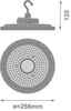 LED průmyslové svítidlo 145W 26100lm 4000K Neutral Black IP66 IK10 High Bay V Ledvance