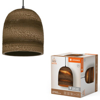 Dekorativní stropní závěsné svítidlo E27 s převisem Hnědá kartonová dekorace Ledvance