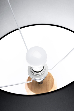 Stojací lampa E27, Nastavitelnou Výškou Černá CLARA LUMILED