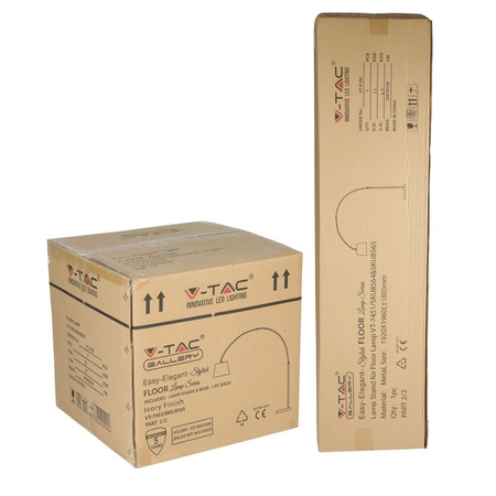 LED stojací lampa E27 béžová VT-7451 V-TAC