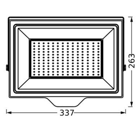 LED reflektory Venkovní reflektory 150W 15000lm 4000K 110° černá IP65 Essentials Reflektory Osram
