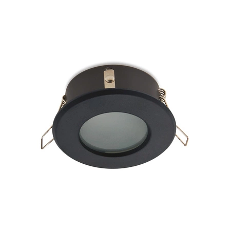 Zapuštěné halogenové bodové svítidlo GU10 černé kulaté Kobi