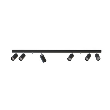 EYE Spot 6611 Nowodvorski stropní lampa černá 6xGU10 pohyblivý pás ocel + sklo Minimalist