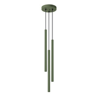 Stropní závěsné svítidlo Tuba Spot 3x G9 Olive Pastelo Ocean Green SL.1521 Sollux